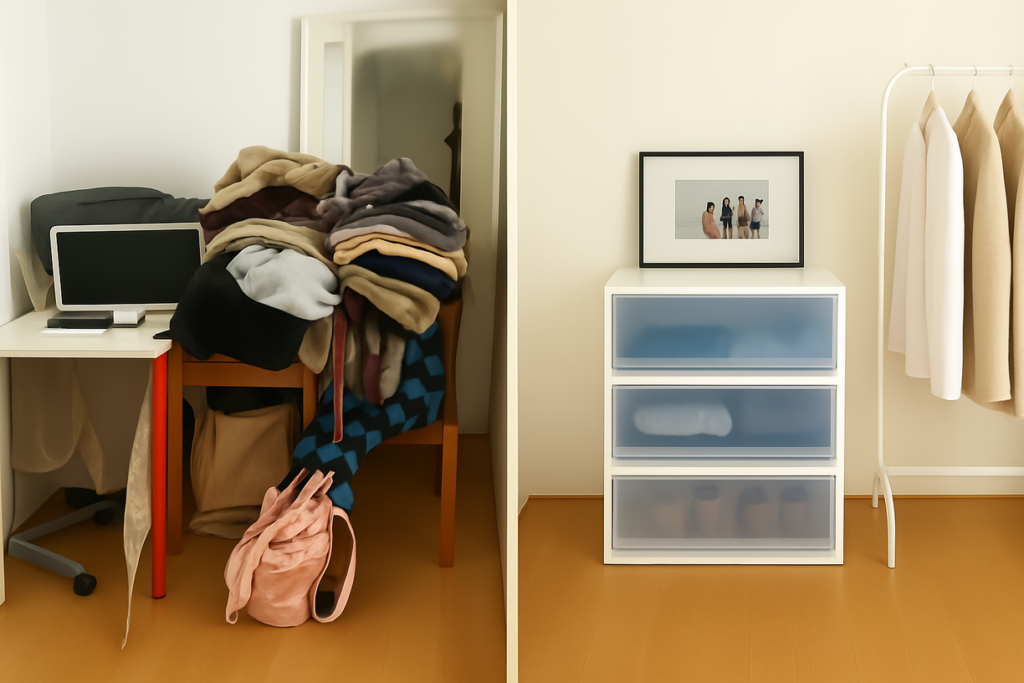 home-cleanin-guide-9 有整理收納宇沒有整理收納的對照圖