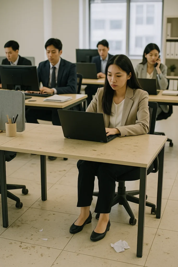 office-cleaning-2 辦公室很髒的地板