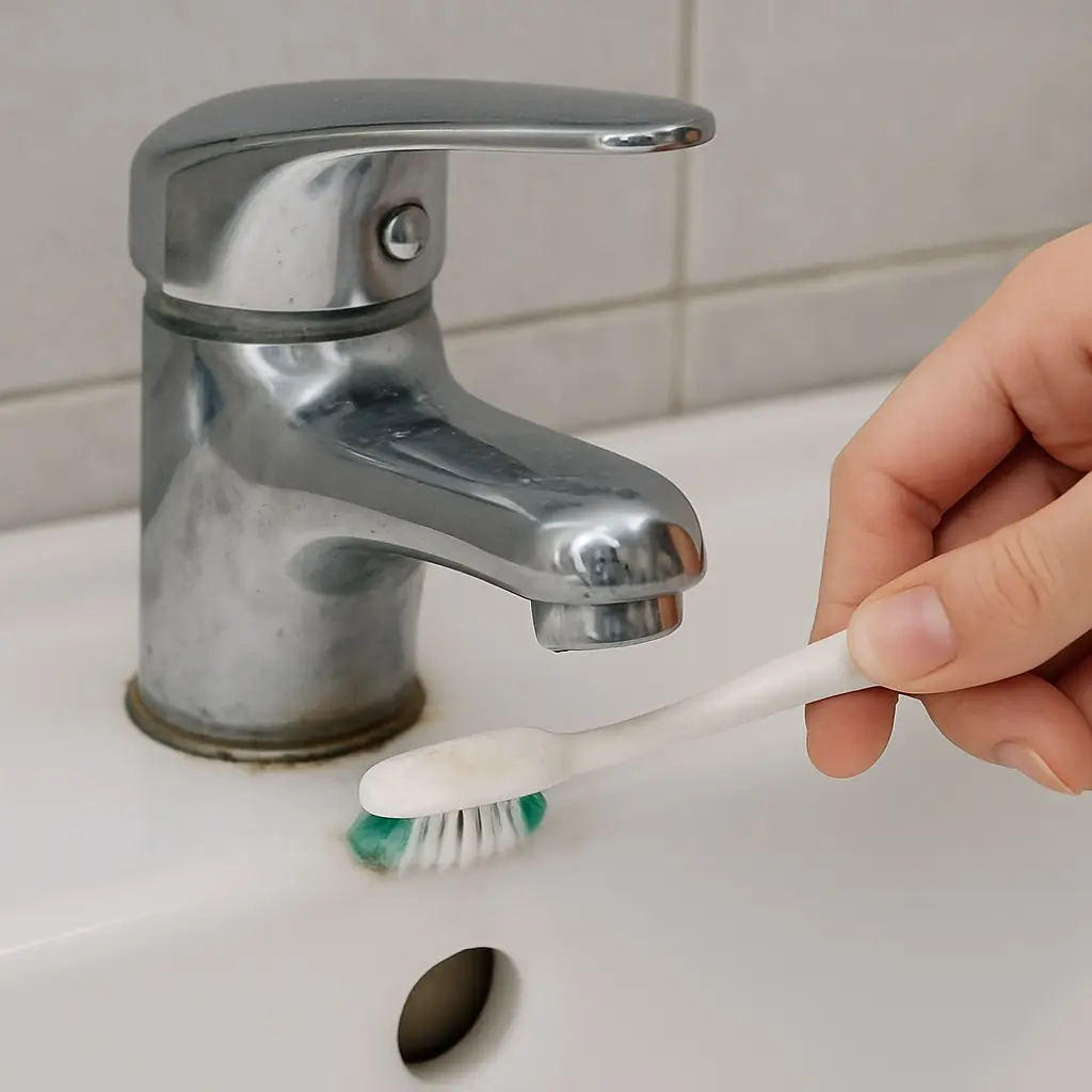home-cleaning-hacks-2 舊牙刷刷隙縫