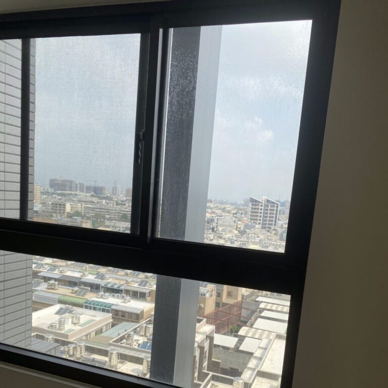 一個未清洗的窗戶