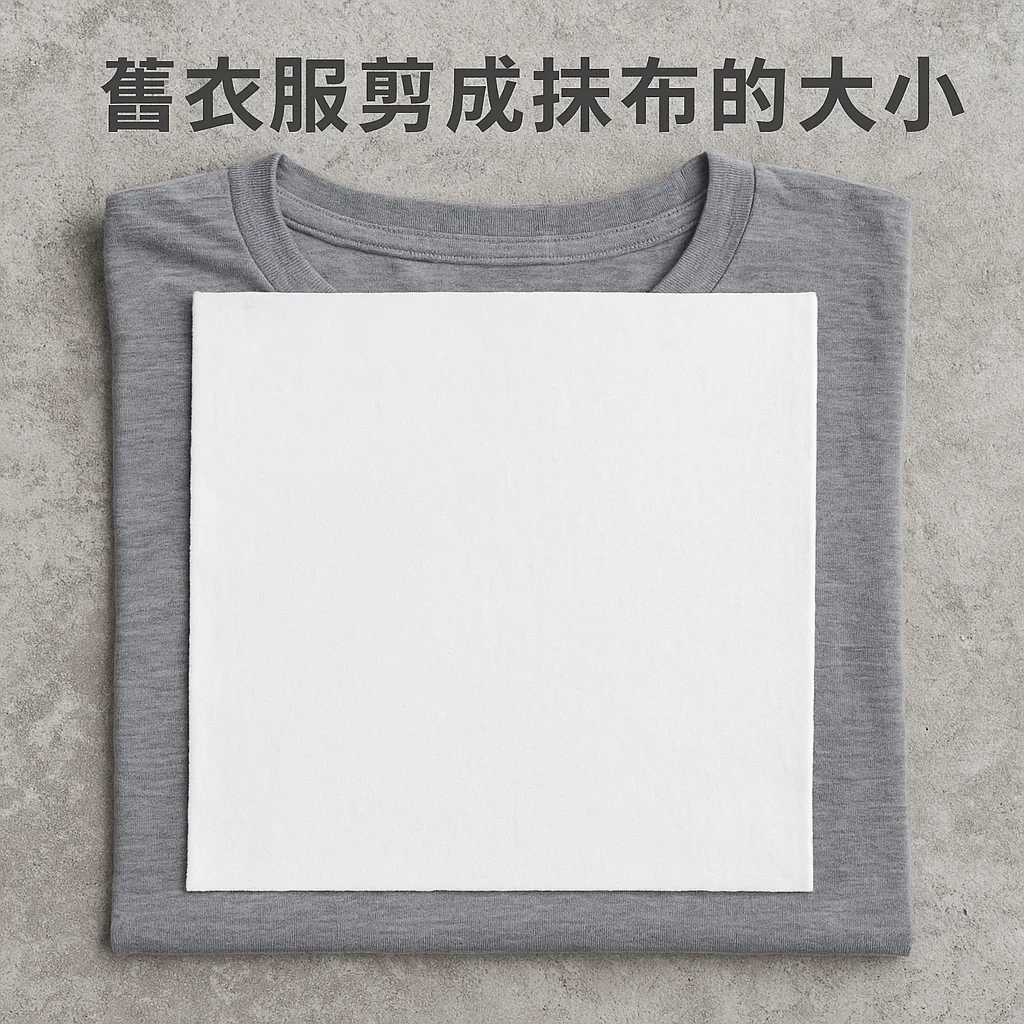 home-cleaning-hacks-4 舊衣服剪成抹布1