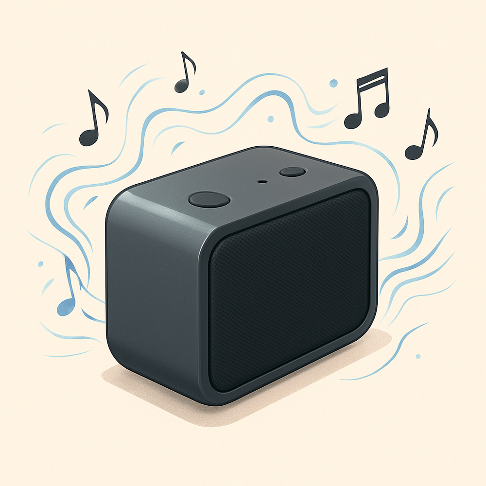 音響播放音樂中
