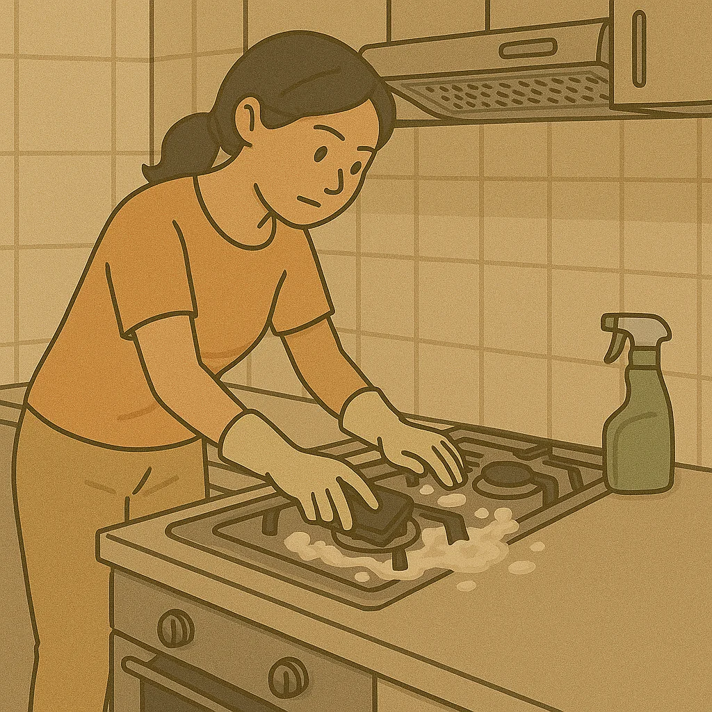 home-cleaning-sop-7 刷洗瓦斯爐