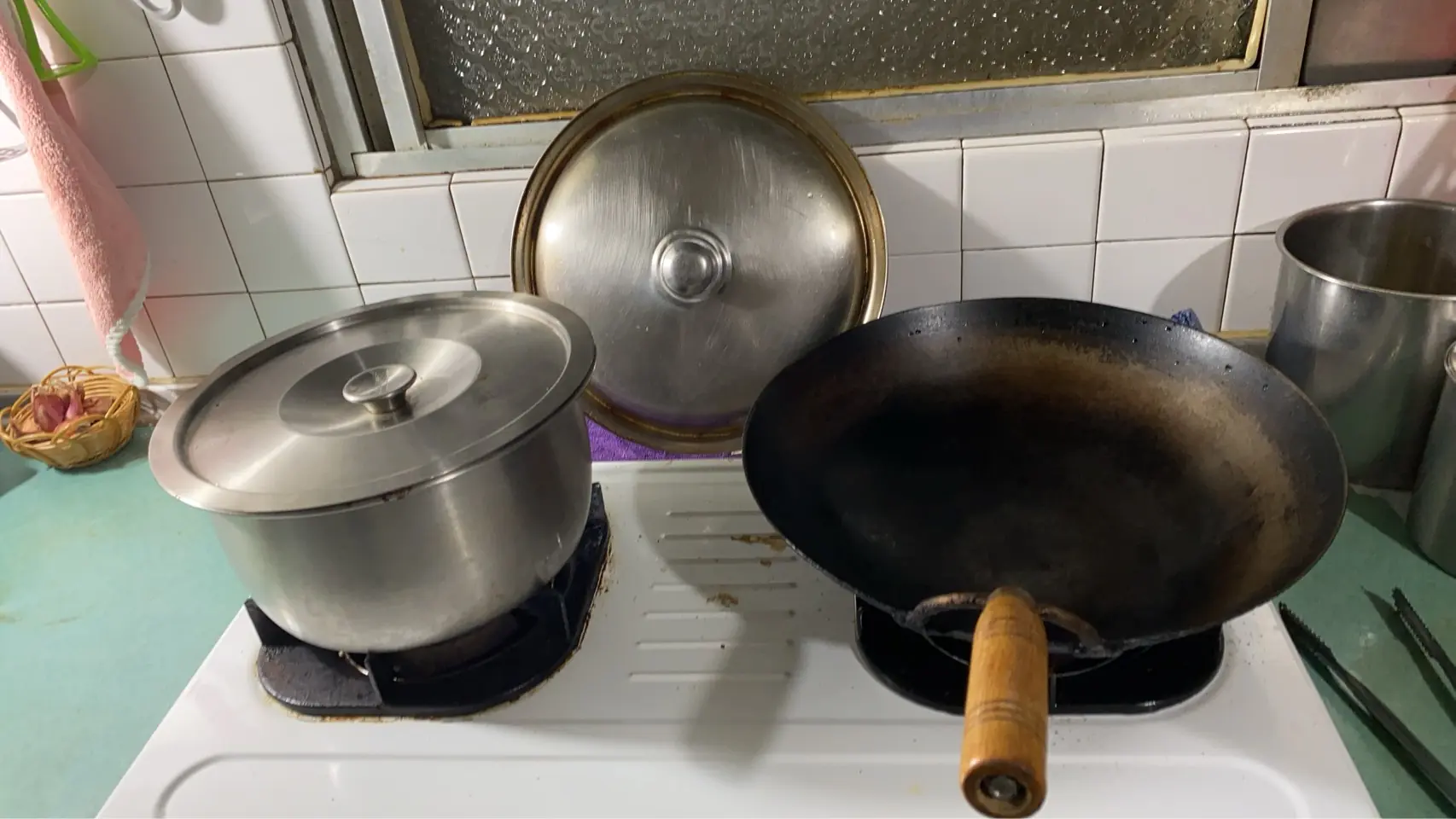 406 瓦斯爐與鍋具+鍋蓋