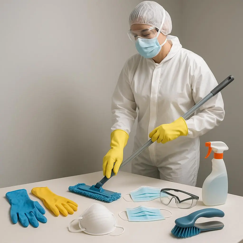 cleaning-secrets-9 清潔人員的防護措施:手套+口罩